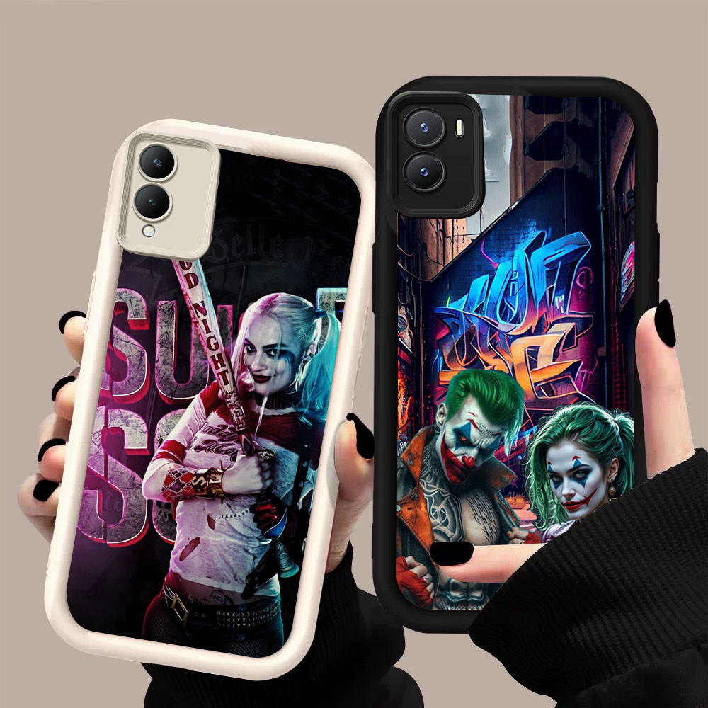 MK-68 Harley Quinn & Joker ปลอกซิลิโคนอ่อนนุ่มสําหรับ VIVO Y16 Y35 Z9 Y02S Y56 IQOO Y28 Y17S Z9X