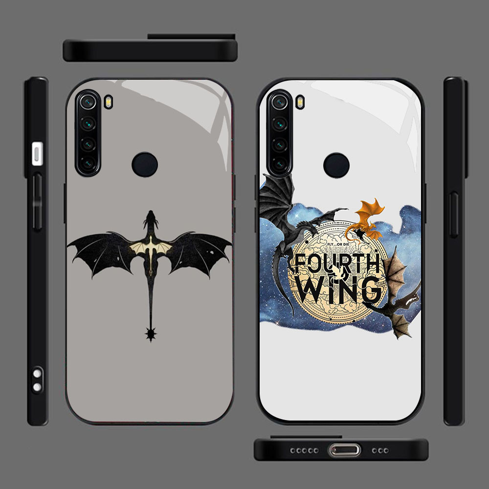 MK-64 Fourth Wing Liquid HD Glass Casing สําหรับ OPPO A7 A12 A12S A11K A5S F9 F7 F5 Realme 2 Pro