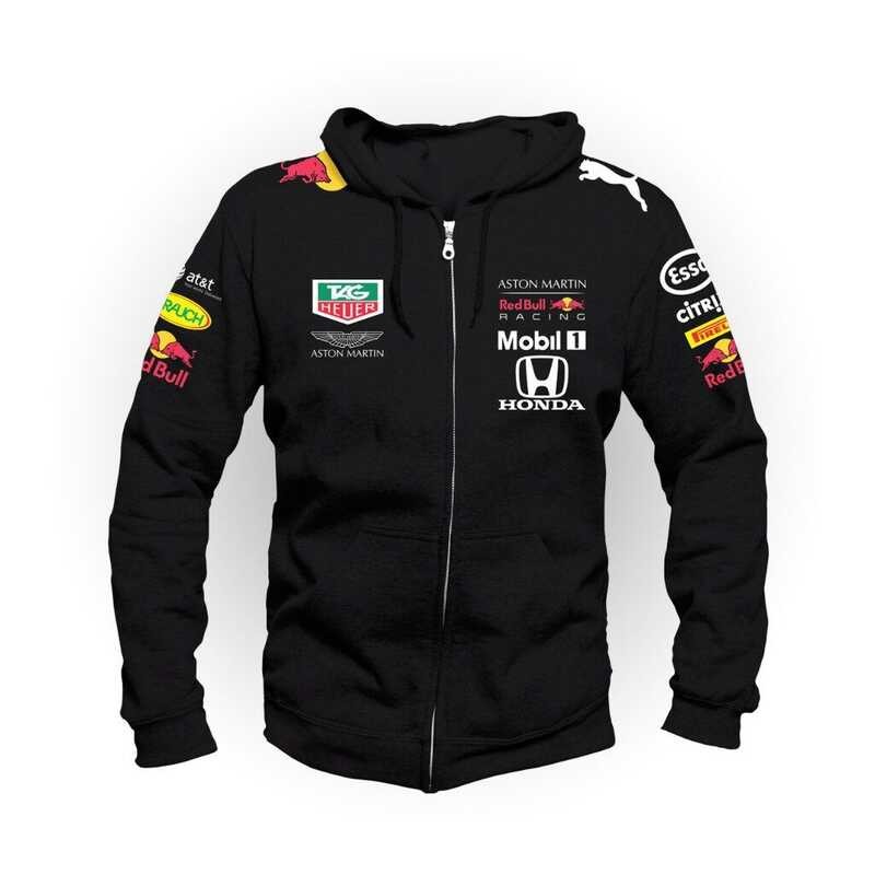 ❤ 2023 Style Jacket ZIPPER MIX / Honda Aston Martin Red Bull Racing Team Mens Long Sleeve Full