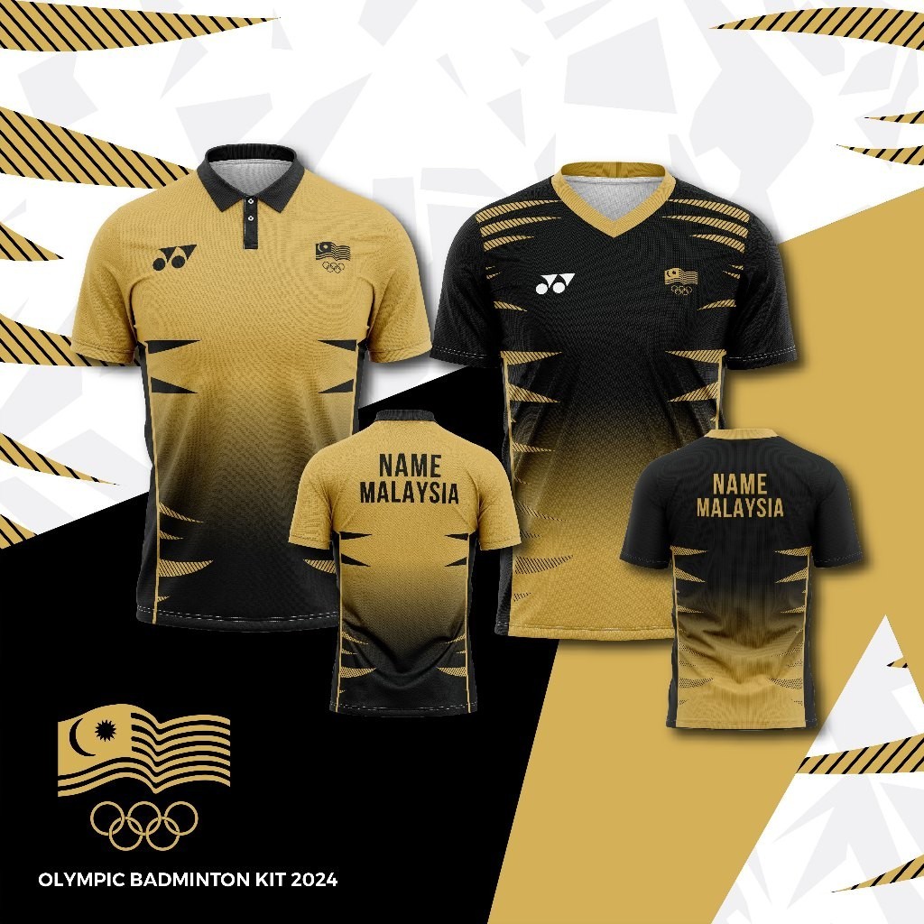 เสื้อ MLAYSIA OLYMPIC, JERSI OLIMPI มาเลเซีย (2024)