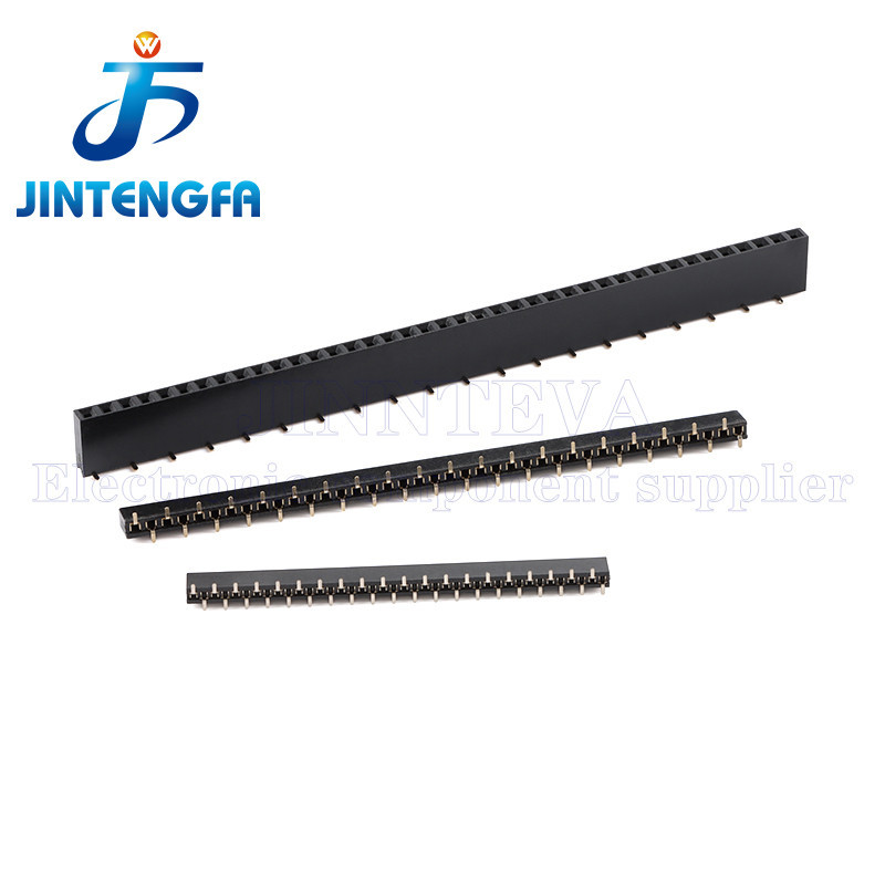 10PCS 2.0 มม.2.54 มม.SMD SMT 1*40Pin สีดําเดี่ยวแถวหญิงชาย Header Connector 40P 40Pin PCB Board Pin 