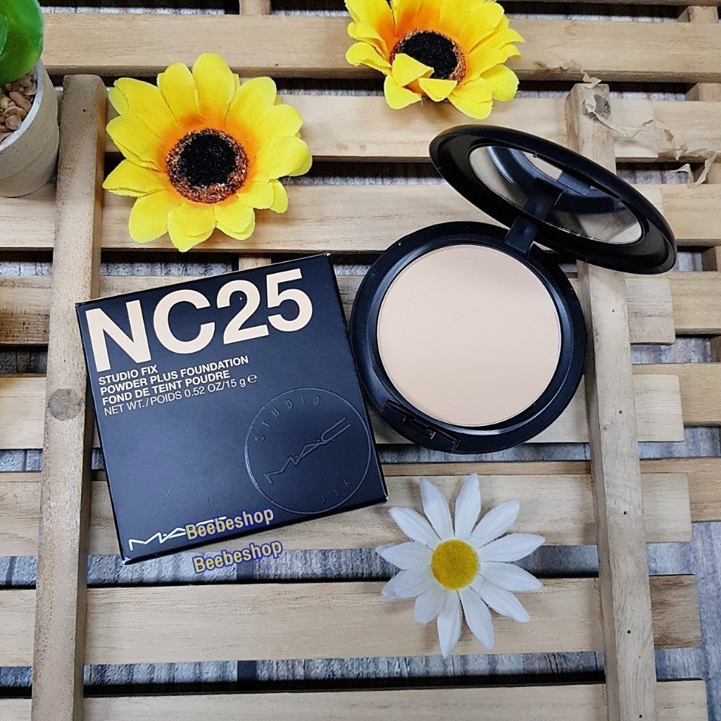 ,แป้งผสมรองพื้น MAC Studio Fix Powder Plus Foundation 15g เลือกได้เลยจ้า NC20 NC25 NC30 NC35