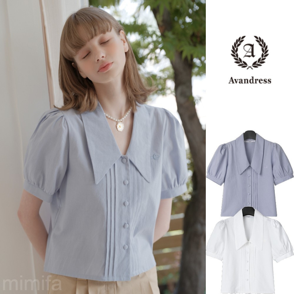 ♞,♘[AVANDRESS] เสื้อเบลาส์ คอปก ขนาดใหญ่ vds