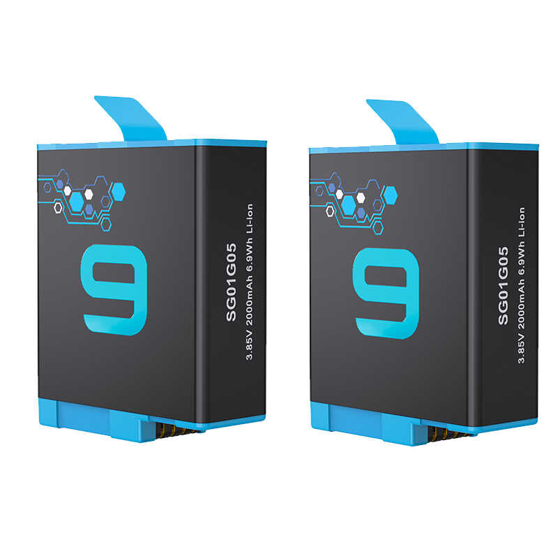 Battery e 2000mah and Type-C Fast Charger For 9 10 11 Gopro 12 Action Camera Accessories 4 Battry