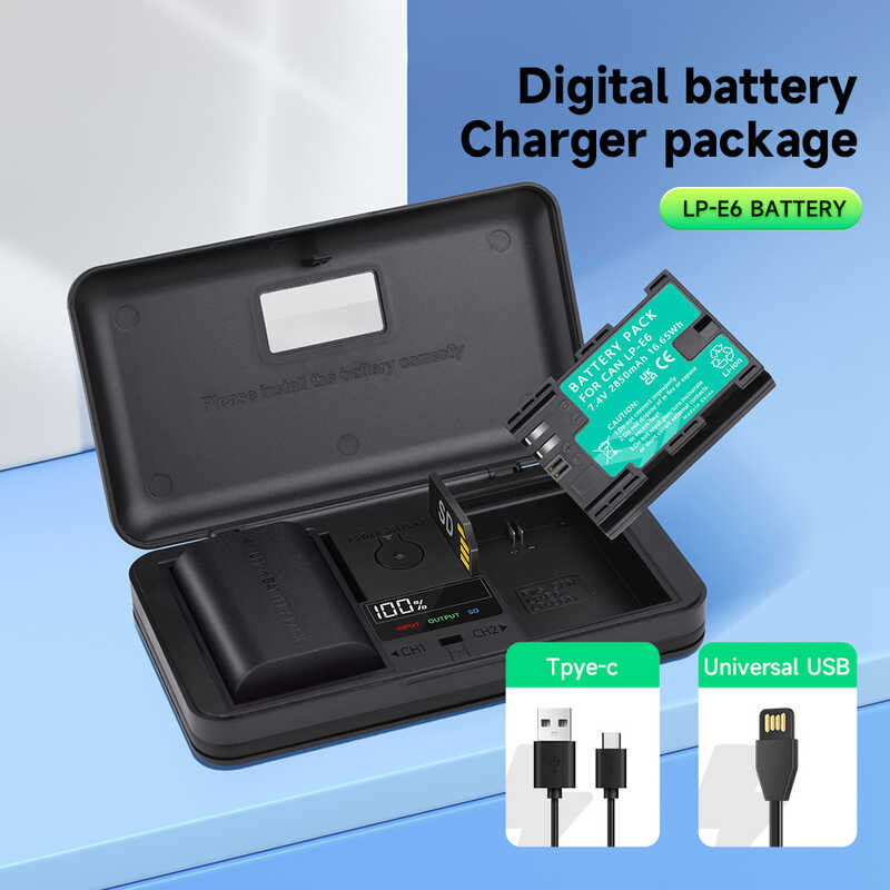 Lp-E6แบตเตอรี่ 2F0 E6 Lp-E6n สำหรับ Canon EOS R5c R5 R6 IV 5D เครื่องห
