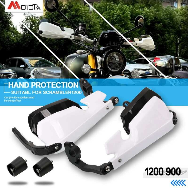 Triumph สำหรับ Scrambler1200 Scrambler900 Scrambler400 ป้องกันมือจับมอเตอร์ไซค์ อลูมิเนียมอัลลอยด์ให