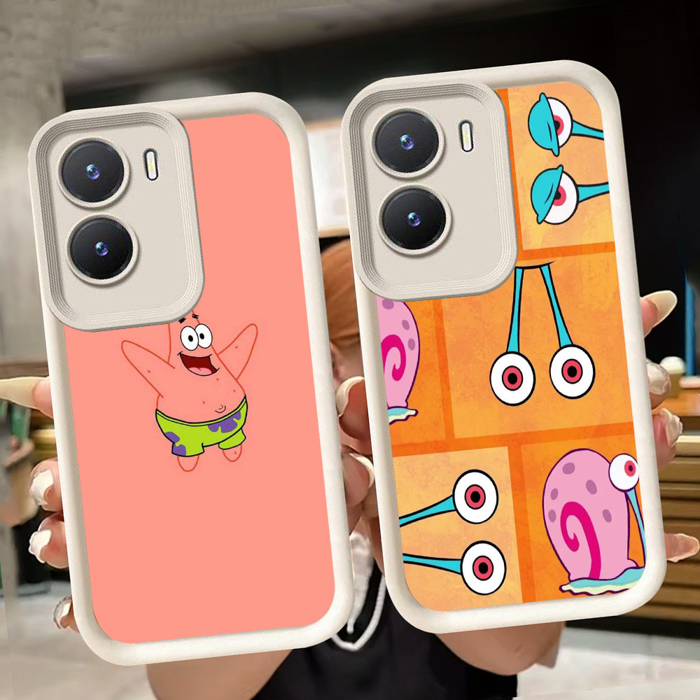 ปลอกอ่อนสําหรับ VIVO Y16 Y75 Y15a Y22 Y22s Y35 Y56 Y15s Y01 Y01A IQOO Z9X Y55 Z9 5G 13 Z10 T4 สีขาว 