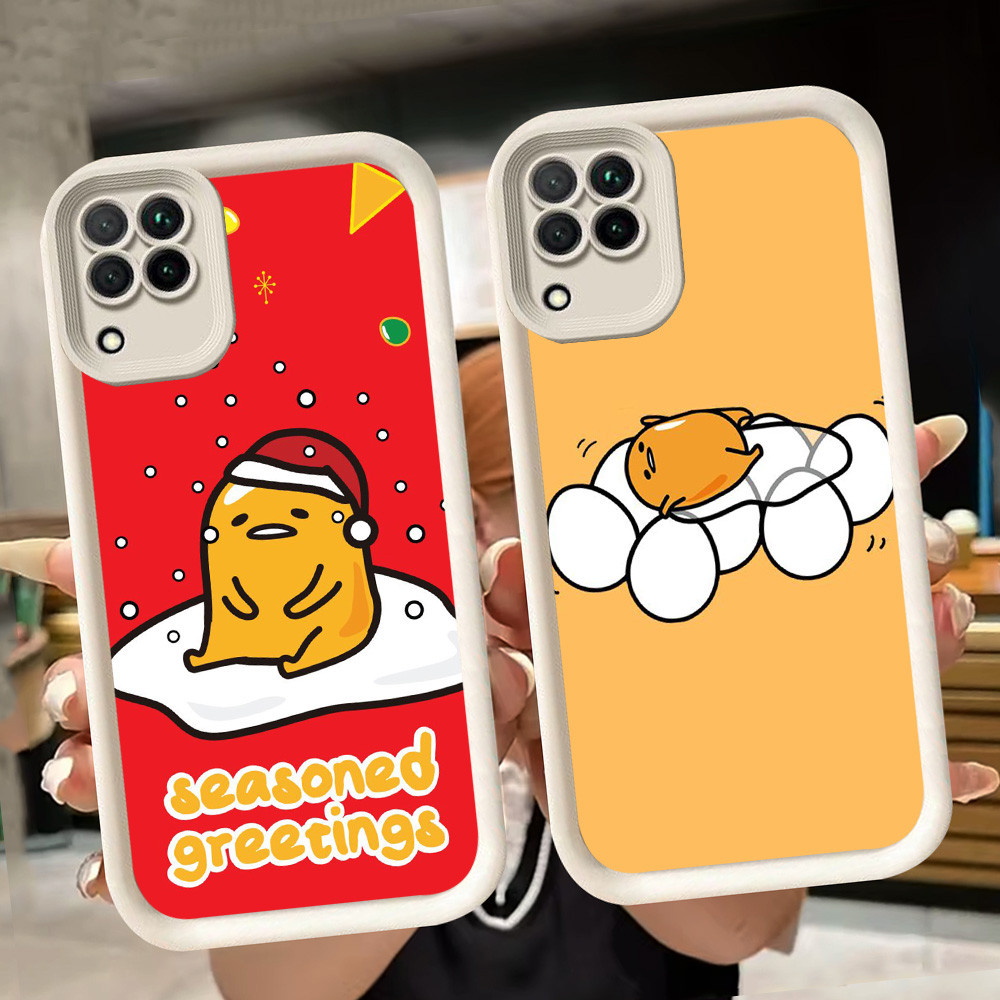 ปลอกอ่อนสําหรับ Samsung M04 A04E A05 A12 A04 F04 J2 A06 A07 A22 J7 Prime Pro 5G สีขาว Q55 Lazy Egg