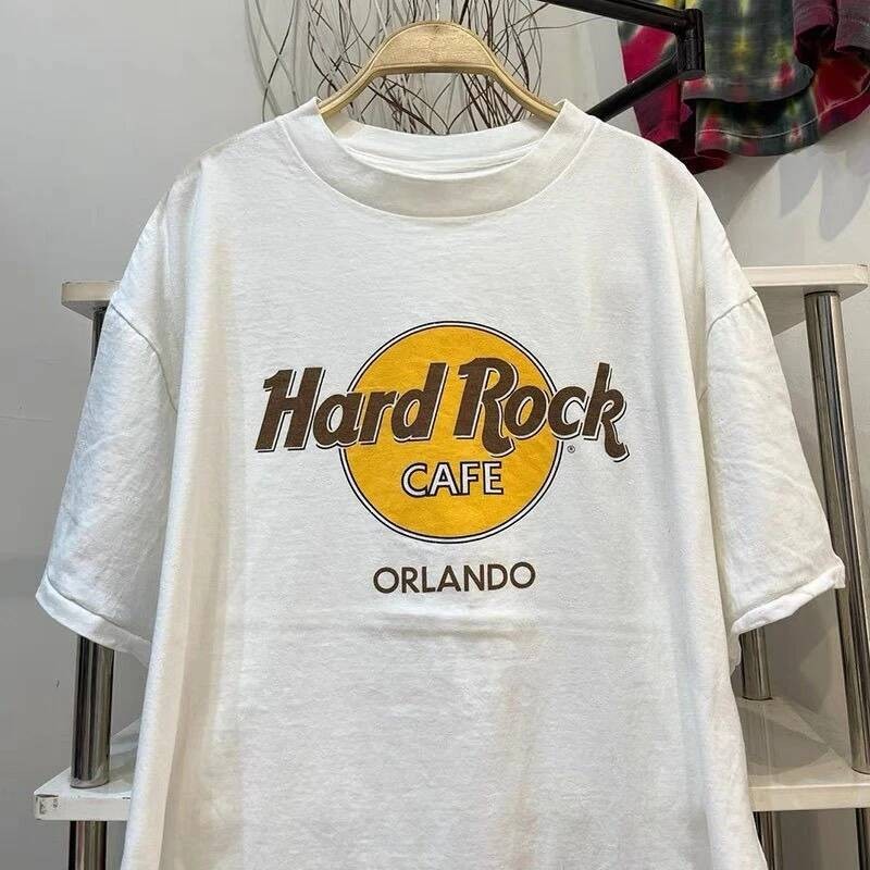 เสื้อยืดแขนสั้นสำหรับผู้ชาย สไตล์Vintage High Street จากฝ้ายฤดูร้อน เหมาะสำหรับแฟนเพลงบลูส์ ฮาร์ดร็อก และเมทัล