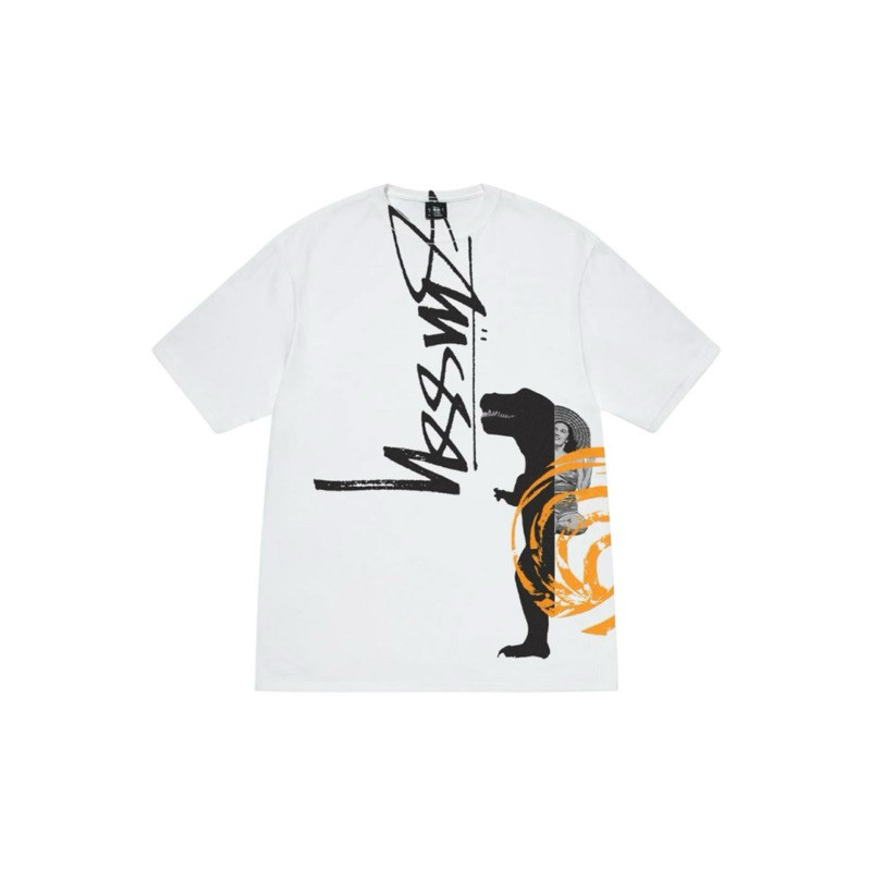 ♞Stussy David Carson Dino Tee White Official 2025