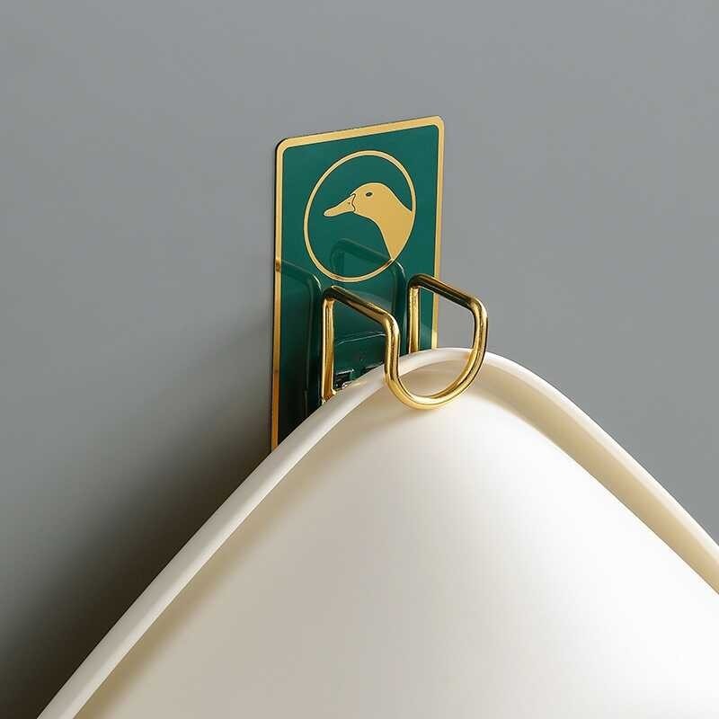 【Hot】►☃¤ Rack Sundry Self-Adhesive Multifunctional Washbasin Plate Hooks Shelf