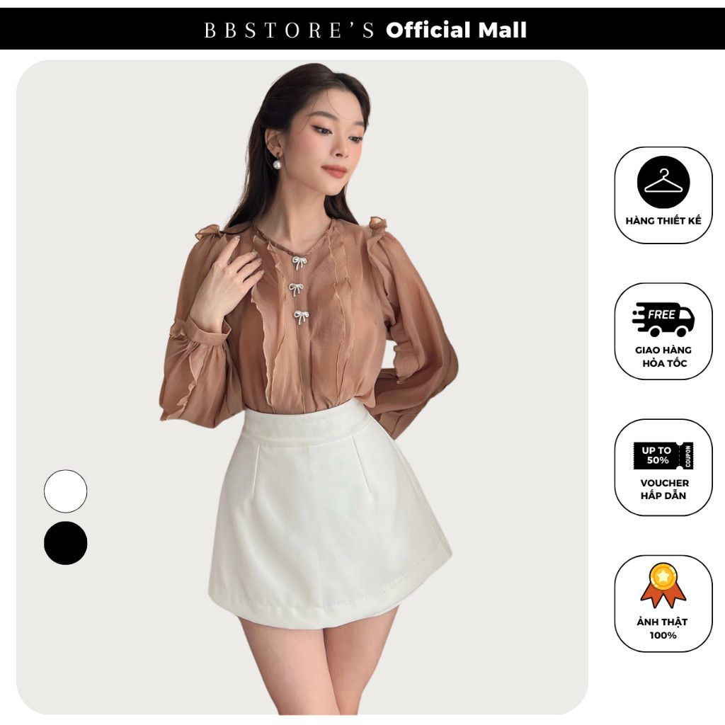 กระโปรงสั้นแฟชั่นแบบไดนามิกอ่อนเยาว์ของ Bbstore -V1258