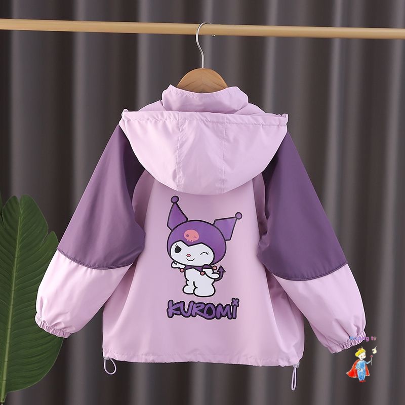 [ขายร้อน] สาวการจับคู่สี คุโรมิ แจ็คเก็ตคลุมด้วยผ้าสไตล์ใหม่เด็กแฟชั่นสบายๆซิปเสื้อ