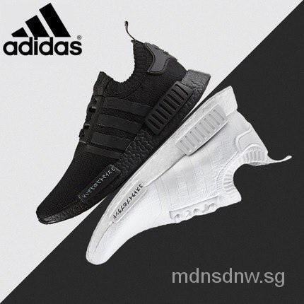 ใหม่ NMD_R1ญี่ปุ่น PK สีดำและสีขาวรองเท้าผ้าใบรองเท้ากีฬารองเท้าวิ่ง