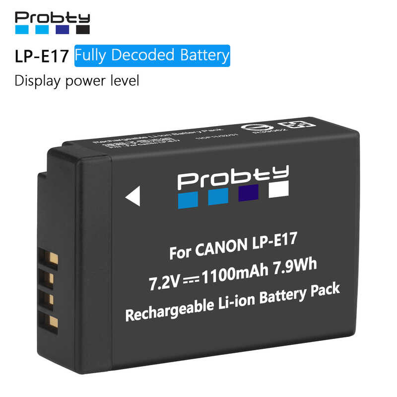 LP-E17 9 LPE17 Full Decode Camera Battery For Canon R8 R10 R50 RP 850D 800D 760D 750D 77D M6 M5 M