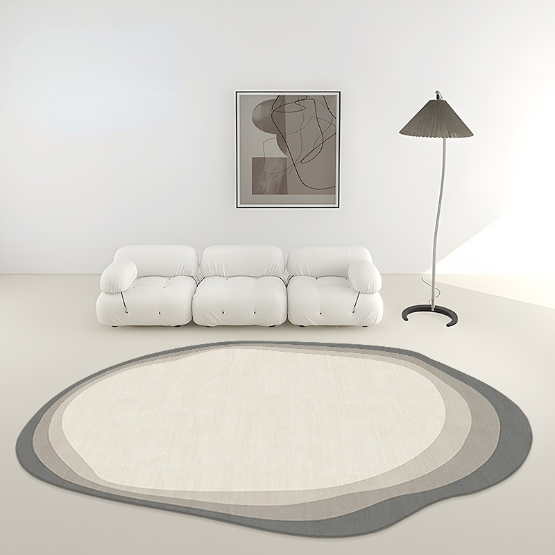 Light Carpets Advanced for Living Room Simple Bedroom Decor Irregular Shaped Rug Home Large Area Fl