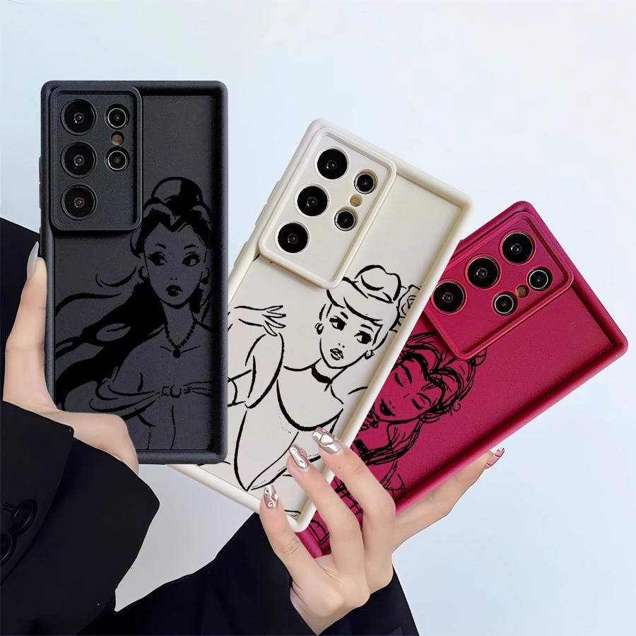 Disney Princess เคสซิลิโคนสําหรับ OPPO A78 A76 A57 A92s F9 F11 A98 A93 A58 A72 A91 A94 นุ่มฝาครอบโทร