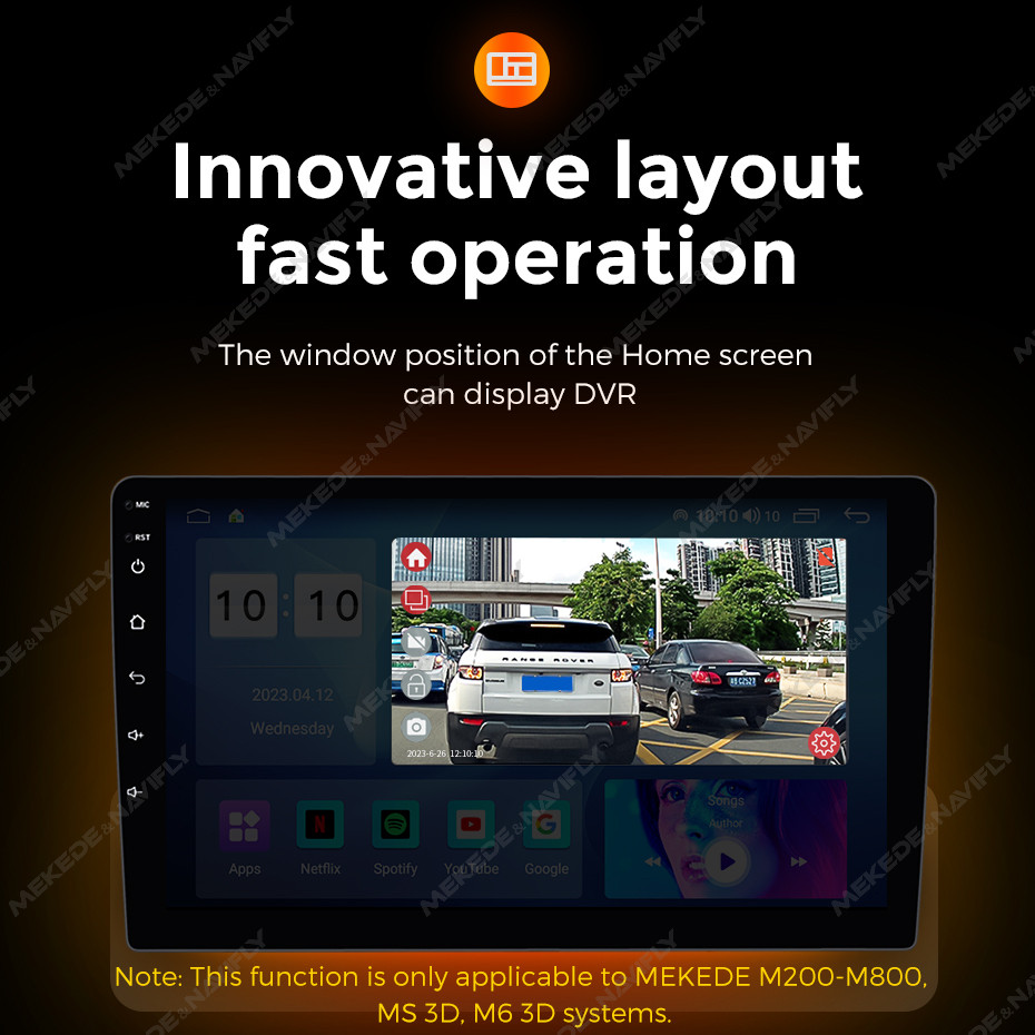 Dash MEKEDE DVR cam Full HD 1080P Cyclic Recording Recorder Hidden For Android Car Radio Multimedia