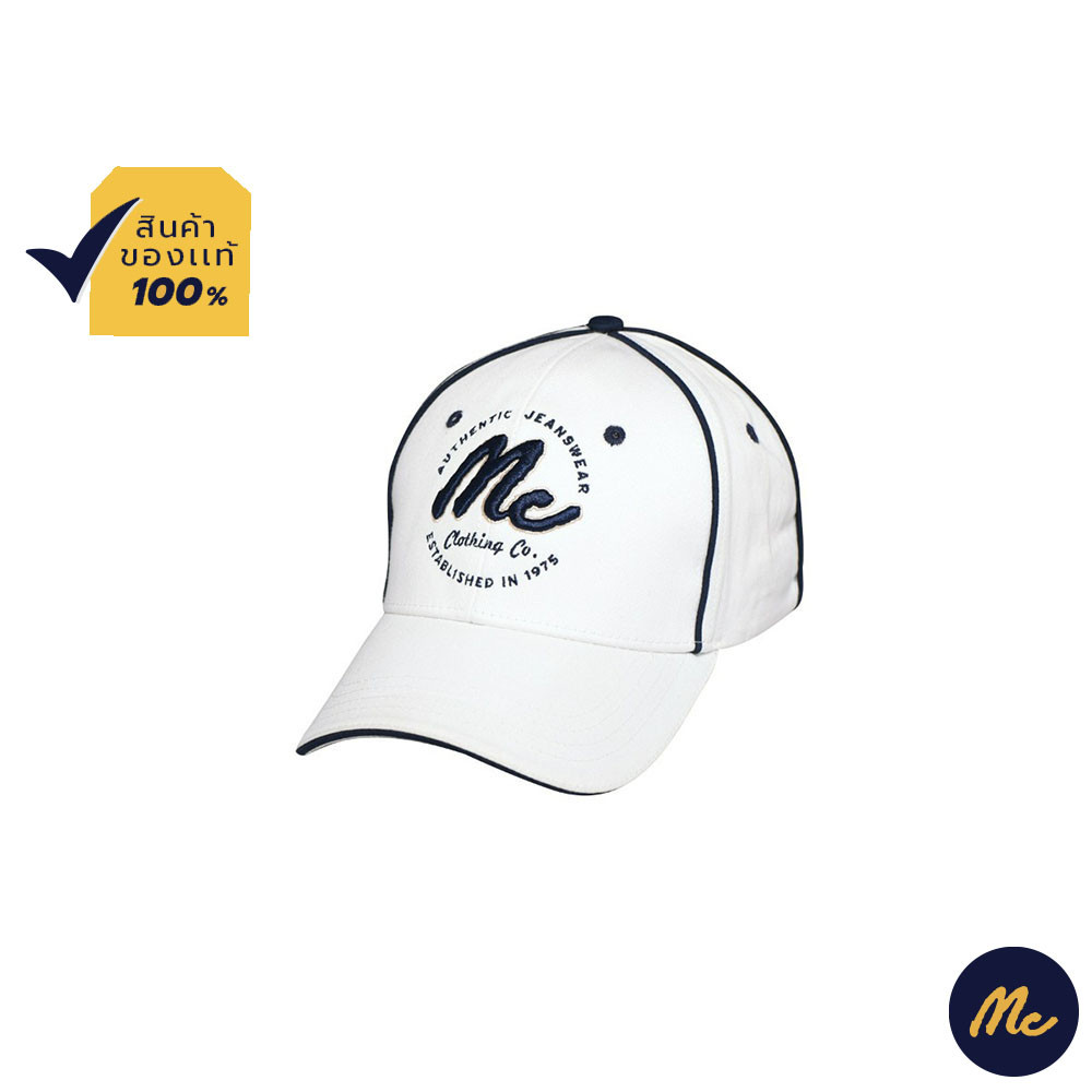 McJEANS หมวกแก็ป Unisex สีขาว M10Z141