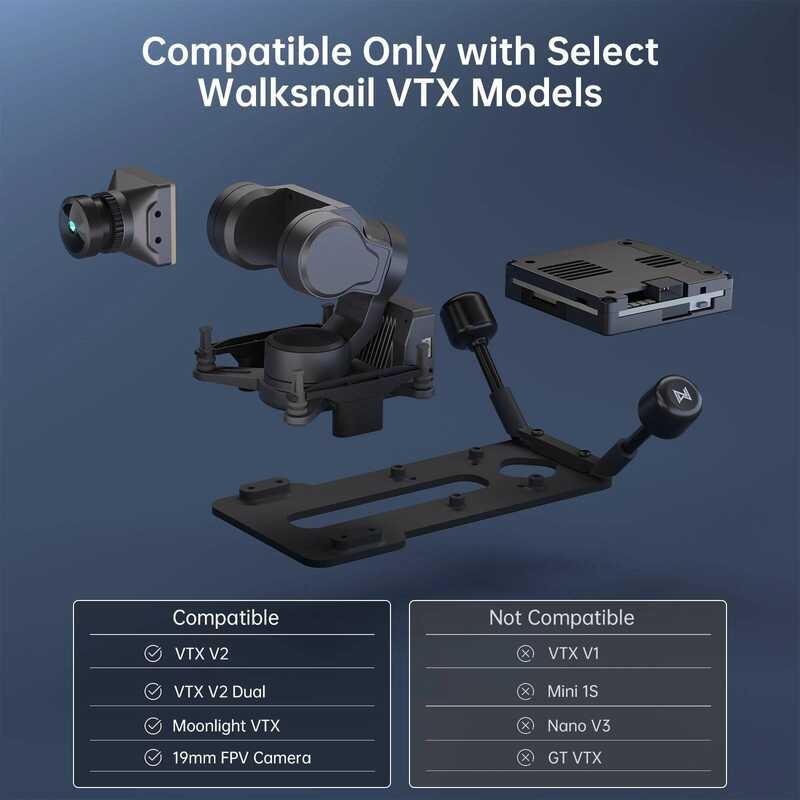 ❃ CADDX Gm3 3 แกนgimbal Fpvเพิ่มเสถียรภาพptzสนับสนุนwalknail FPV Kit/Moonlight Kit/Proชุดกล้องf