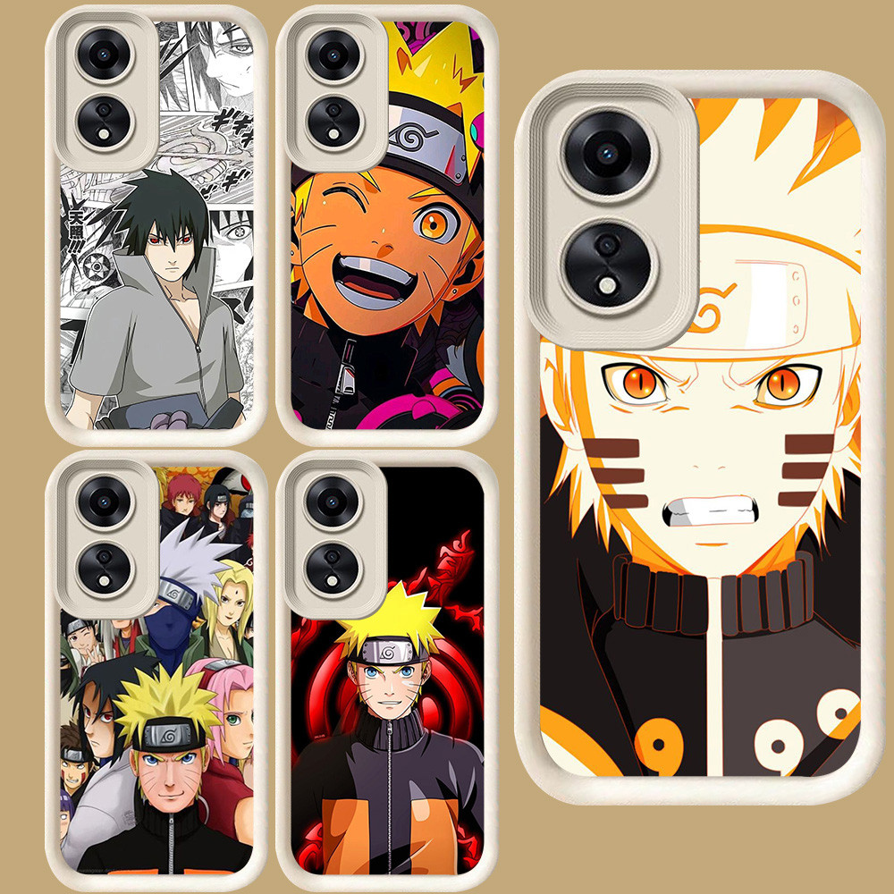 R81 Uzumaki Naruto สําหรับ OPPO A58 A38 A60 A18 A17 A17K A78 A98 5G สีขาว