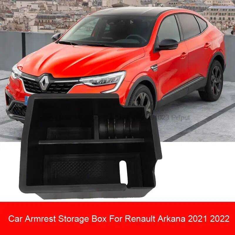 รถที่เท้าแขนกล่องเก็บสําหรับ Renault Arkana 2021 2022 Central Control คอนเทนเนอร์ Stowing Ti Auto Or
