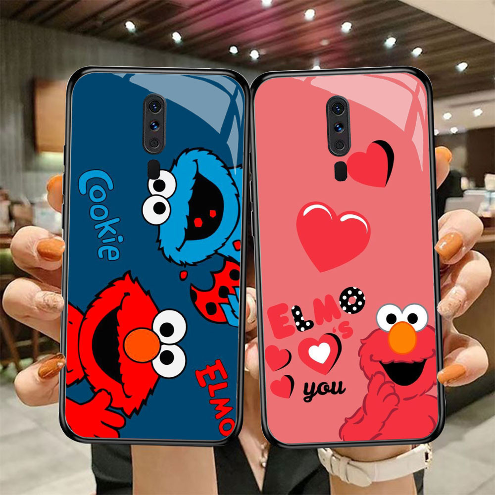 DF-83 Sesame Street TPU HD Glass Casing สําหรับ OPPO A5 A9 F11 A9X Reno 2F 2Z Pro