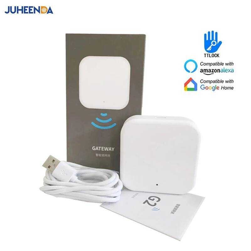 TTLOCK G2 Gateway สําหรับล็อคประตูอัจฉริยะ TTlock App โทรศัพท์รีโมทคอนโทรลล็อคปลดล็อคตัวแปลง Bluetoo