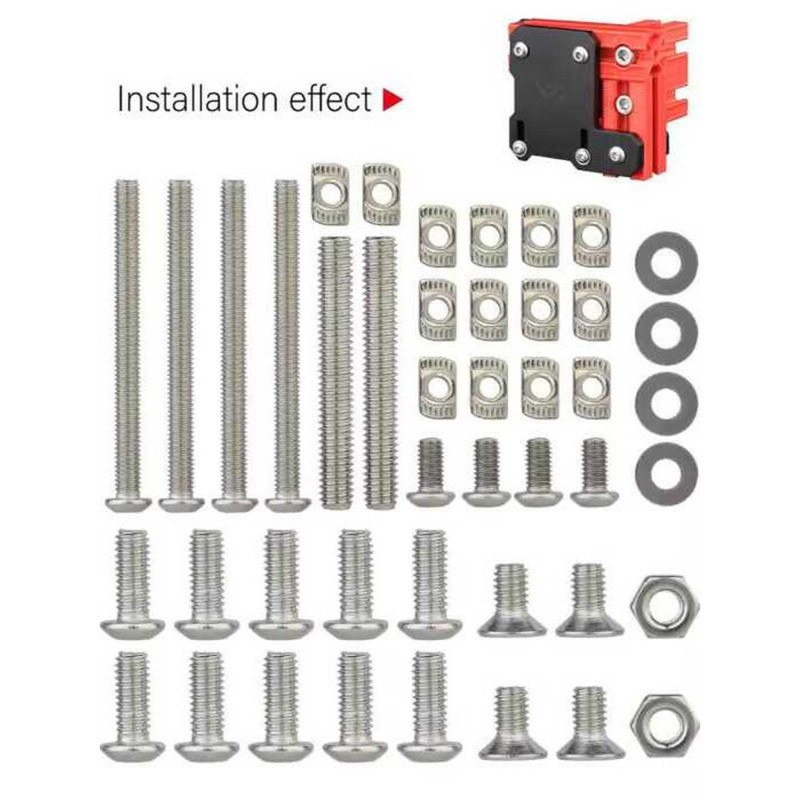 ชุดสกรูโลหะไทเทเนียม TC4 สำหรับเครื่องพิมพ์ 3D VzBoT 330 2WD คุณภาพสูง Mellow