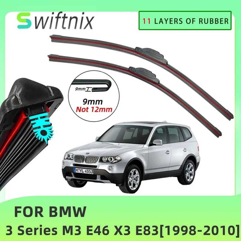 ใบปัดน้ําฝนรถยนต์สําหรับ 3 Series M3 E46 X3 E83 8-2004 Eleven-Layer Strip Wipers 2025 ล่าสุดชุดแถบ