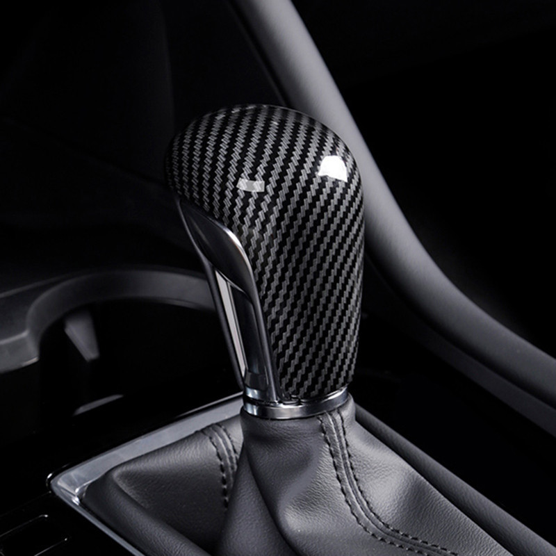 ปลอกหุ้มคันเกียร์ CX-30ของ Axela Axela รุ่น20ปลอกหุ้มคันเกียร์ของตกแต่งภายในคาร์บอนไฟเบอร์ดัดแปลงสำ