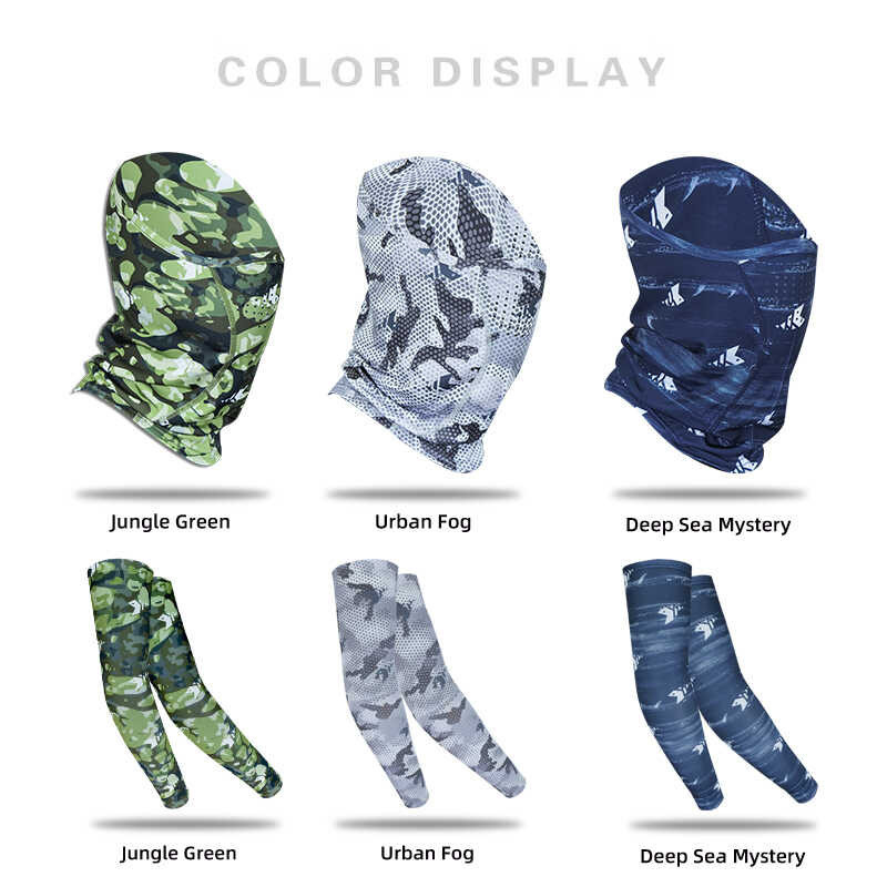 LSP 23 Upf50 + ป้องกันรังสียูวีตกปลาหน้ากากคอ / แขนแขนยามน้ำแข็งรู้ส