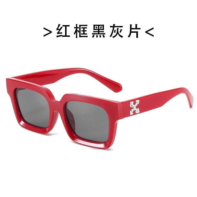 7 ☞ ஐ∋∋Off White Sunglasses Women Men 2021 High Quality Brand Designer Rectangle Drivingvi