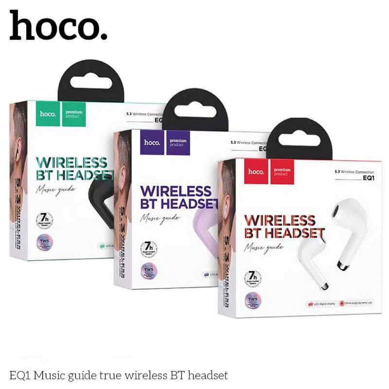 HOCO ของแท้ Eq1 หูฟังบลูทูธ 5.3 ไร้สาย หน้าจอ LED สําหรับเล่