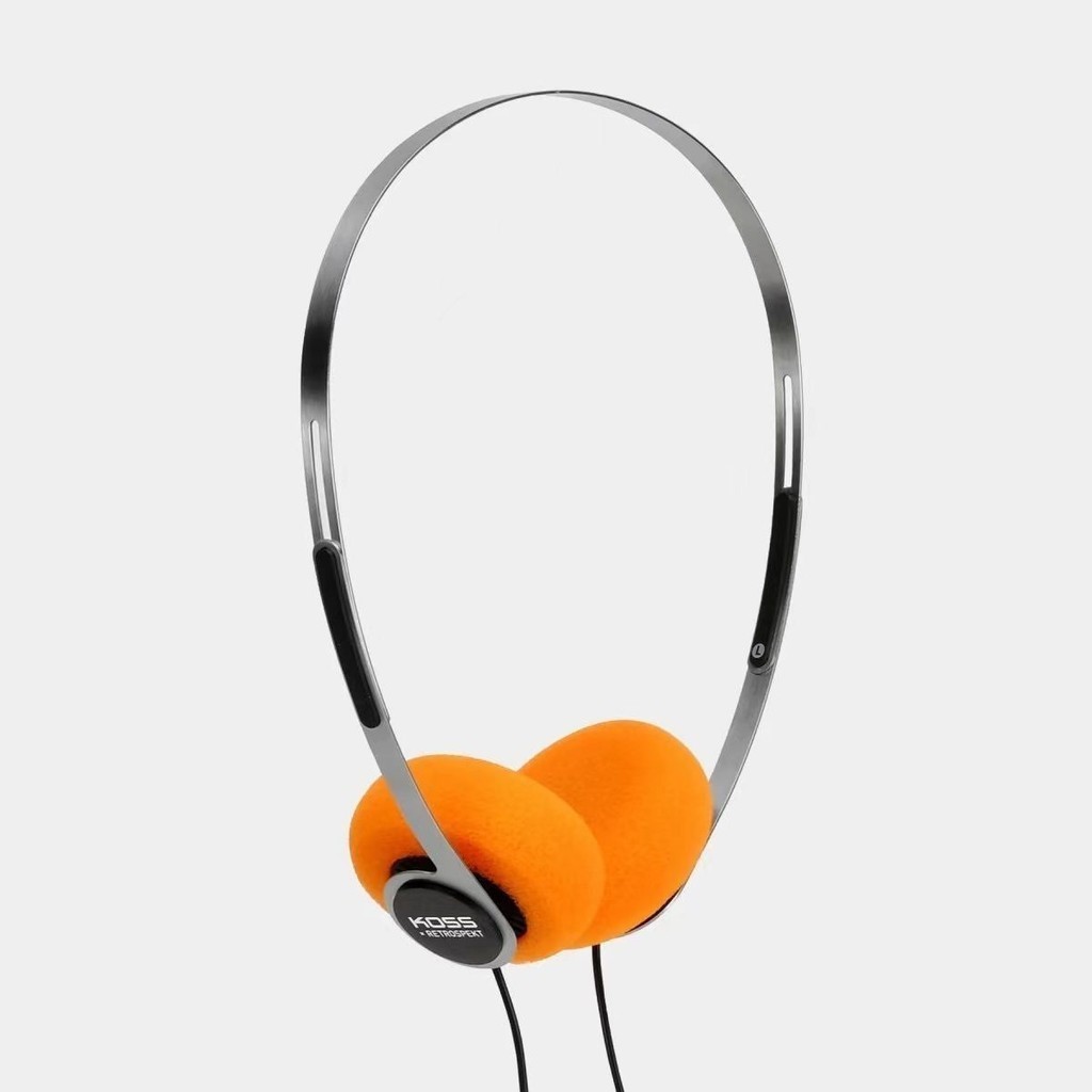 Koss Headphones Kos KPH40 Retrospekt ชุดหูฟังแบบมีสาย Retractable Steel Bar ซับวูฟเฟอร์ชุดหูฟัง UAF