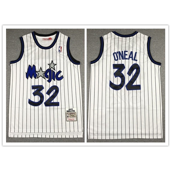 เสื้อบาสเก็ตบอล NBA Orlando Magic ONEAL No.32 Retro Classic Basketball Jersey Full Sublimation Spor