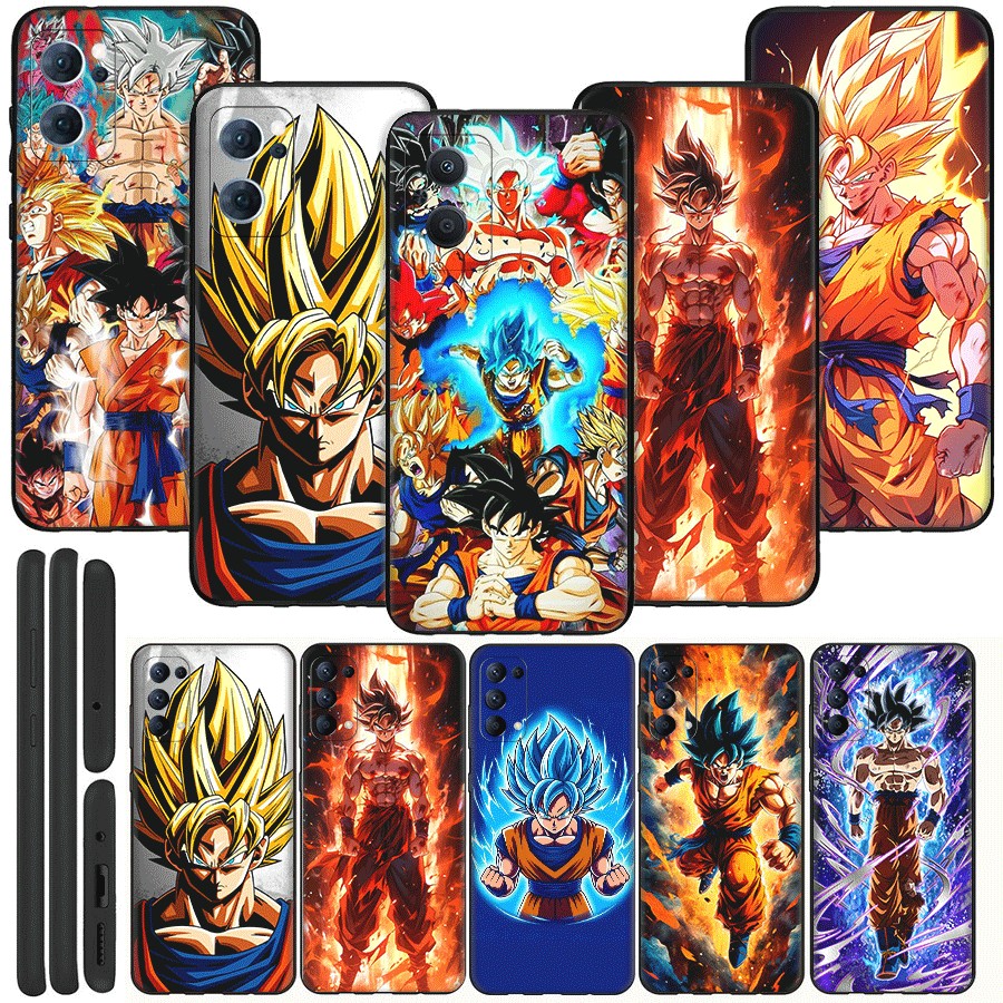 สําหรับ OPPO A92 A72 A52 A92S A93 A94 A96 4G 5G A95 TPU พลาสติกนุ่มกรณีโทรศัพท์มือถือป้องกันกรณี Dragon Ball Goku อะนิเมะ