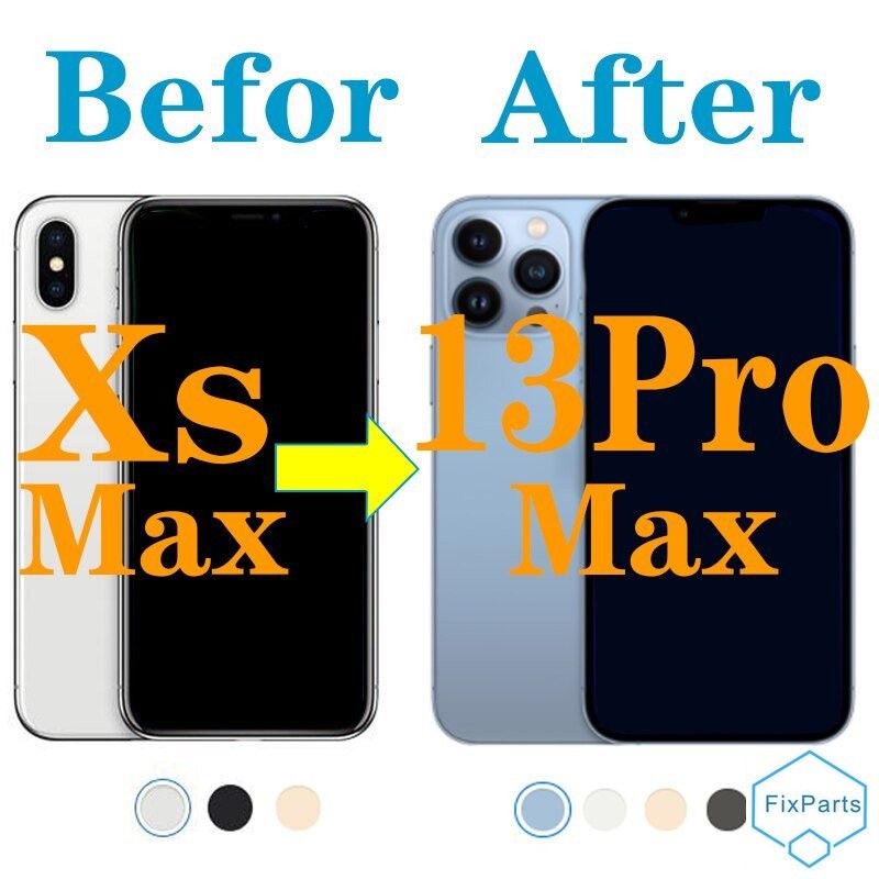 ใหม่ล่าสุด เคสโทรศัพท์มือถือ อัพเกรดแฟลช DIY สําหรับ iPhone XsMax like 13 ProMax Xs Max to 13 Pro M