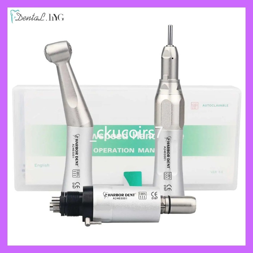 tk Dental Low Speed Handpiece Kit Set E-type Air Turbine Dentistry Materials Dentist High Quality e