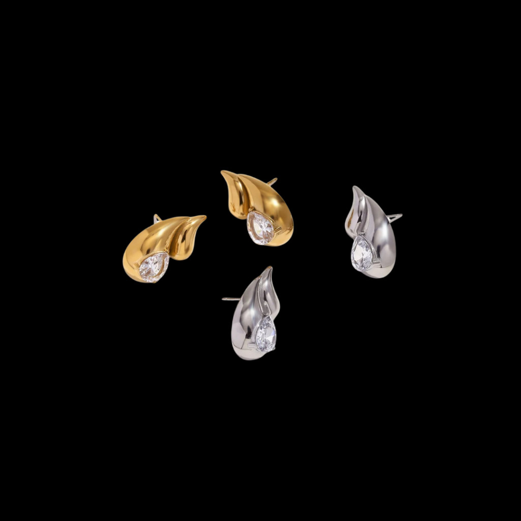 Unheard Of - Cuzco ต่างหูผู้หญิงต่างหูสแตนเลส 18k Gold Plated เครื่องประดับแฟชั่นผู้หญิงเกาหลี