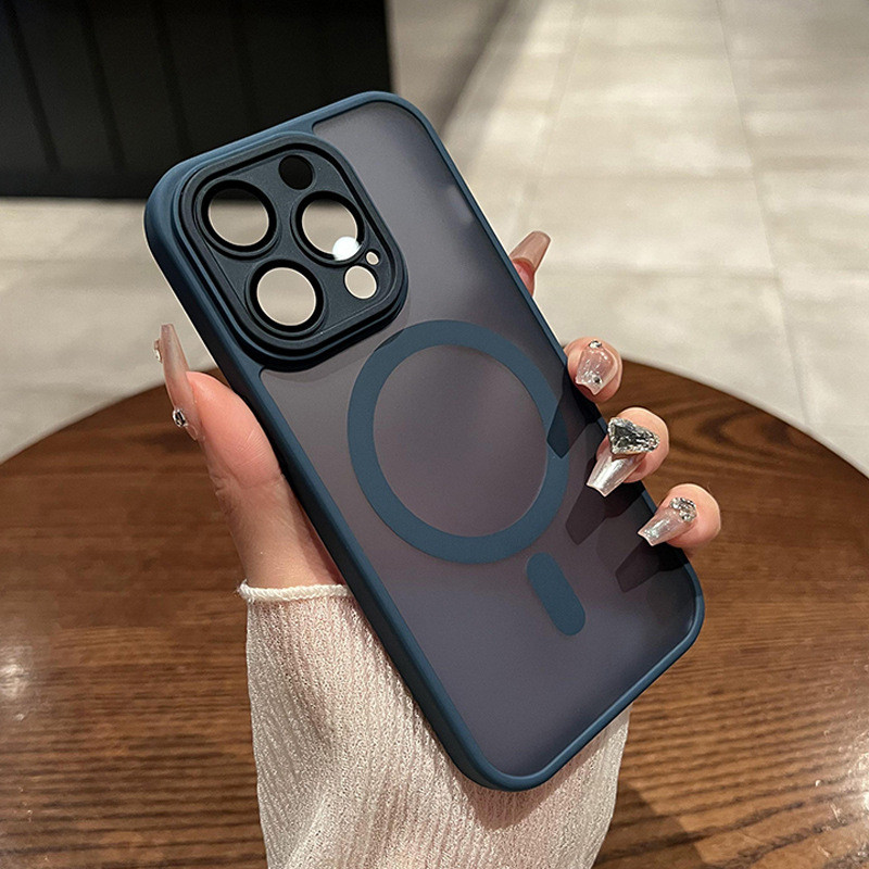 ความรู้สึกผิวด้านเหมาะสำหรับเคสโทรศัพท์มือถือ iPhone 16 Pro ที่ติดแม่เหล็กกับ Apple 14 Pro มาพร้อมฟ