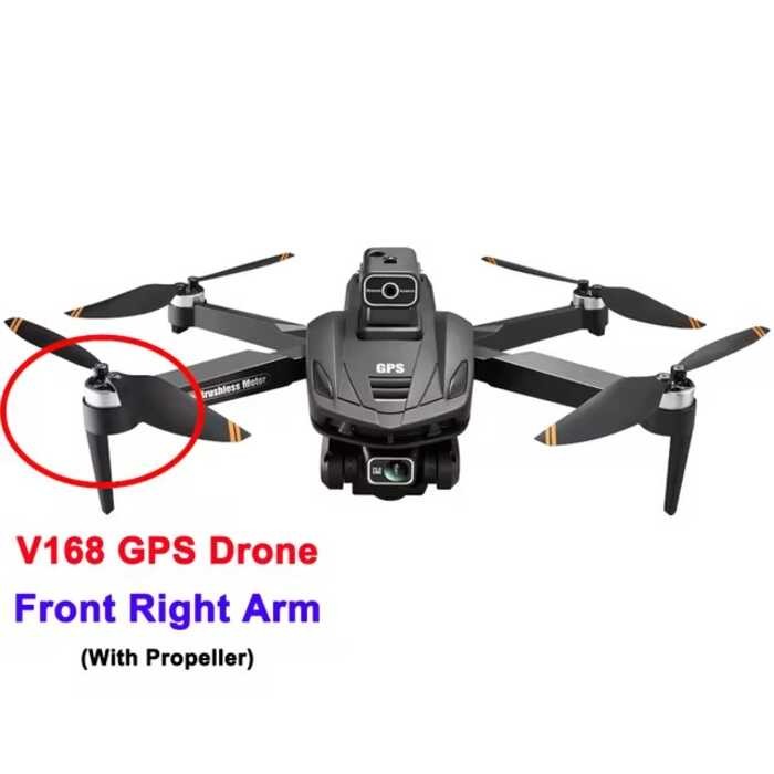 Δ JHD Max เครื่องยนต์ไร้แปรงถ่าน เดิม GPS 4 Axis Aircraft Drone V168