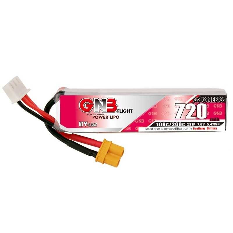 Δ 1-10 ชิ้น GAONENG GNB 720Mah 7.6V 2S 100C / 200C แรงดันสูง Xt30u-F ปลั๊กแ