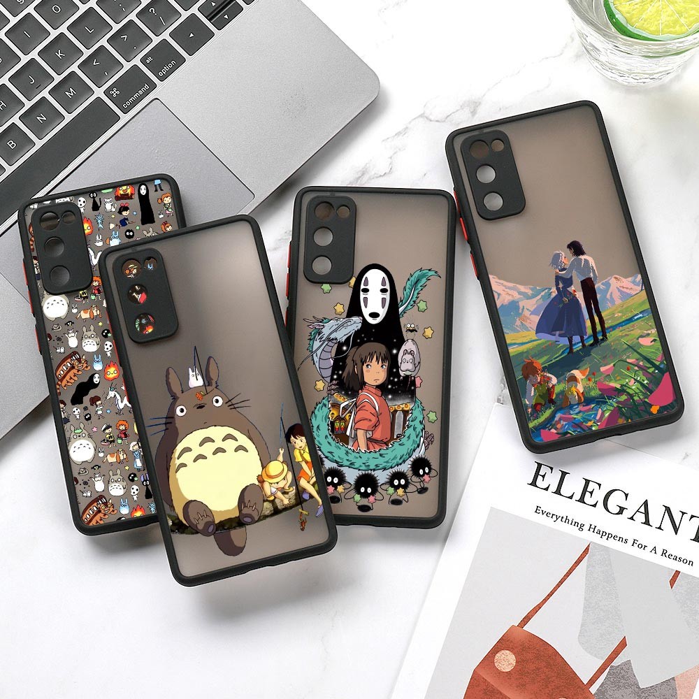 Ghibli อะนิเมะ Spirited Away Totoro Howls Moving Castle สําหรับ Samsung Galaxy A56 A55 5G A36 A72 A14 A54 A53 A32 A12 A26 A25 A15 A52 A32 A16 A06 กันกระแทกเคสโทรศัพท์โปร่งแสง