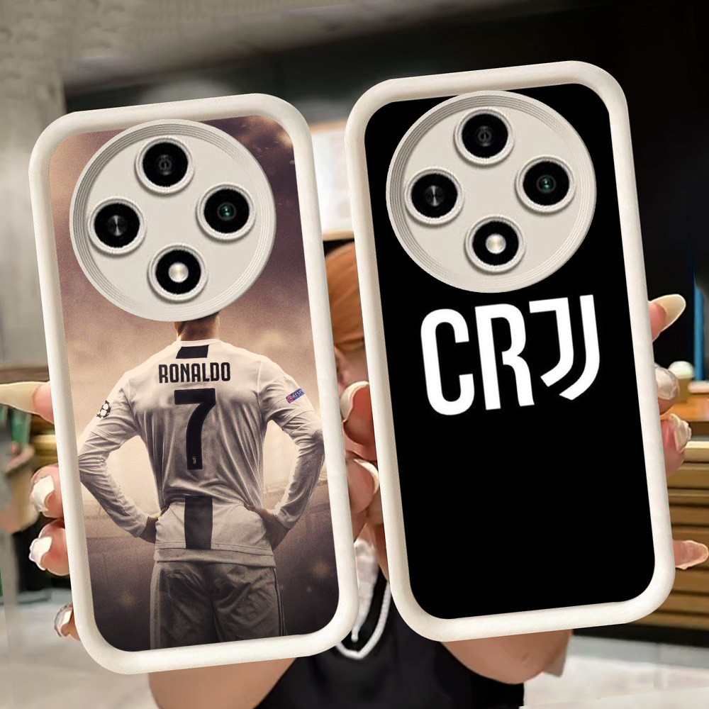 ปลอกอ่อนสําหรับ Xiaomi Redmi 14C POCO C61 C75 A3 A3X X3 NFC X7 Pro 5G สีขาว Q77 CR7 Ronaldo