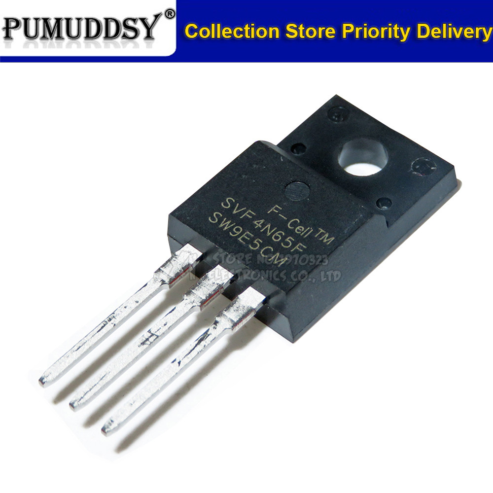 10 ชิ้น SVF4N65F TO-220F 4N65F SVD4N65F TO-220 SVF4N65 650V 4A SVF7N65F SVF12N65F SVF12N65F ทรานซิสเ
