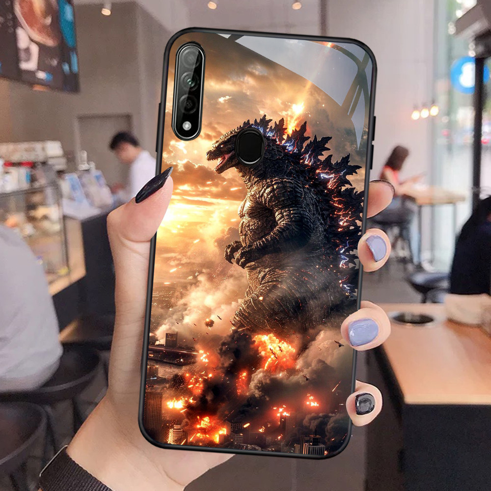 NC-34 Godzilla vs Kong Kaca Glass Case สําหรับ OPPO A31 A32 A53 A53S A33 Realme 7i C17