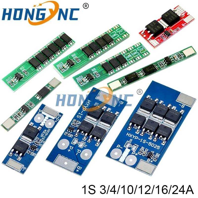BMS แผงป้องกัน PCM 1S 3.7V 3A 4A 7.5A 10A 12A 16A 24A 3MOS 4MOS 6MOS สำหรับแบตเตอรี่ลิเธียมไอออน 186