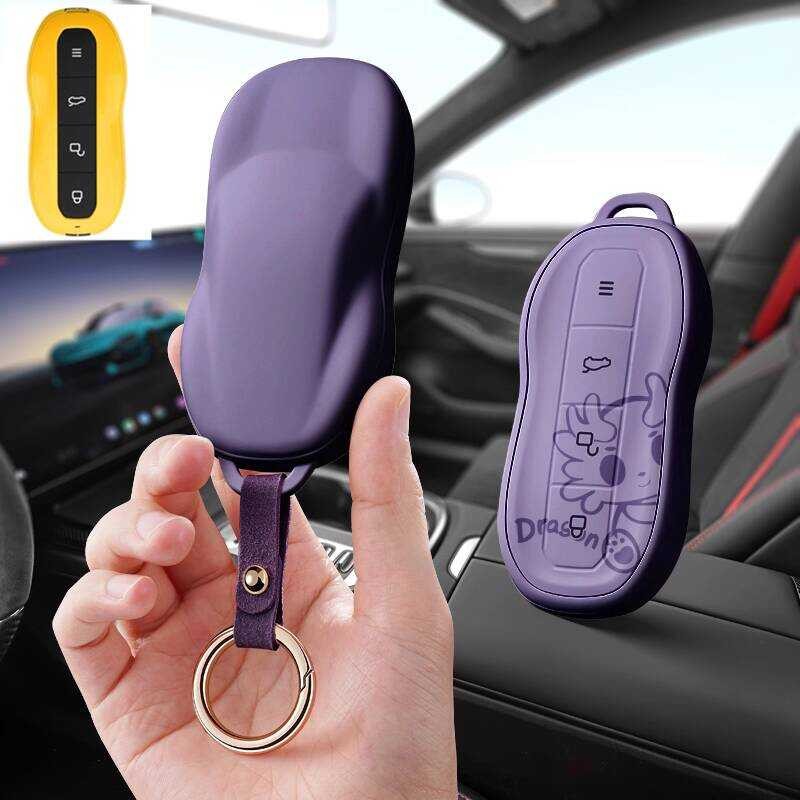 เหมาะสําหรับ Xiaomi su7ultra ฝาครอบกุญแจรถ yu7 เคสป้องกันหัวเข็มขัดหญิงพรีเมี่ยมรวมทุกอย่างชายเฉพาะ