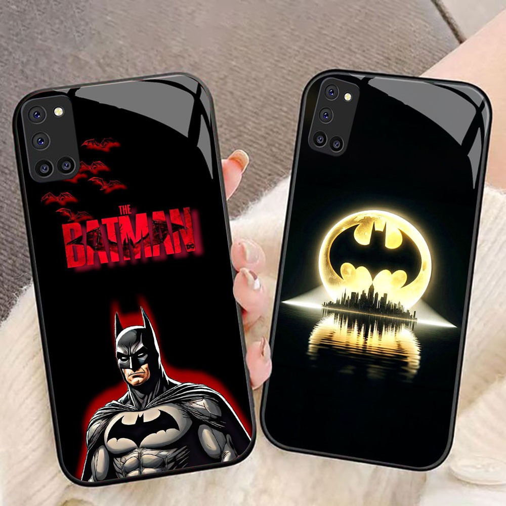 MK-54 DC Batman Liquid HD Glass Casing สําหรับ OPPO A92 A72 A94 A52 F19 Reno 5 5F Lite Pro